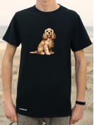 Koszulka unisex z nadrukiem psa rasy Cocker Spaniel