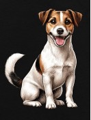 Bluza bez kaptura unisex z nadrukiem psa rasy Jack Russel Terrier