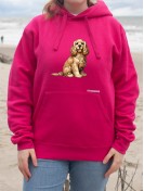 Bluza kangurka unisex z nadrukiem psa rasy Cocker Spaniel